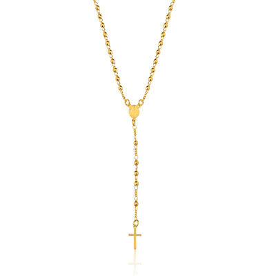 Collar rosario 45 cm Enchapado en Oro