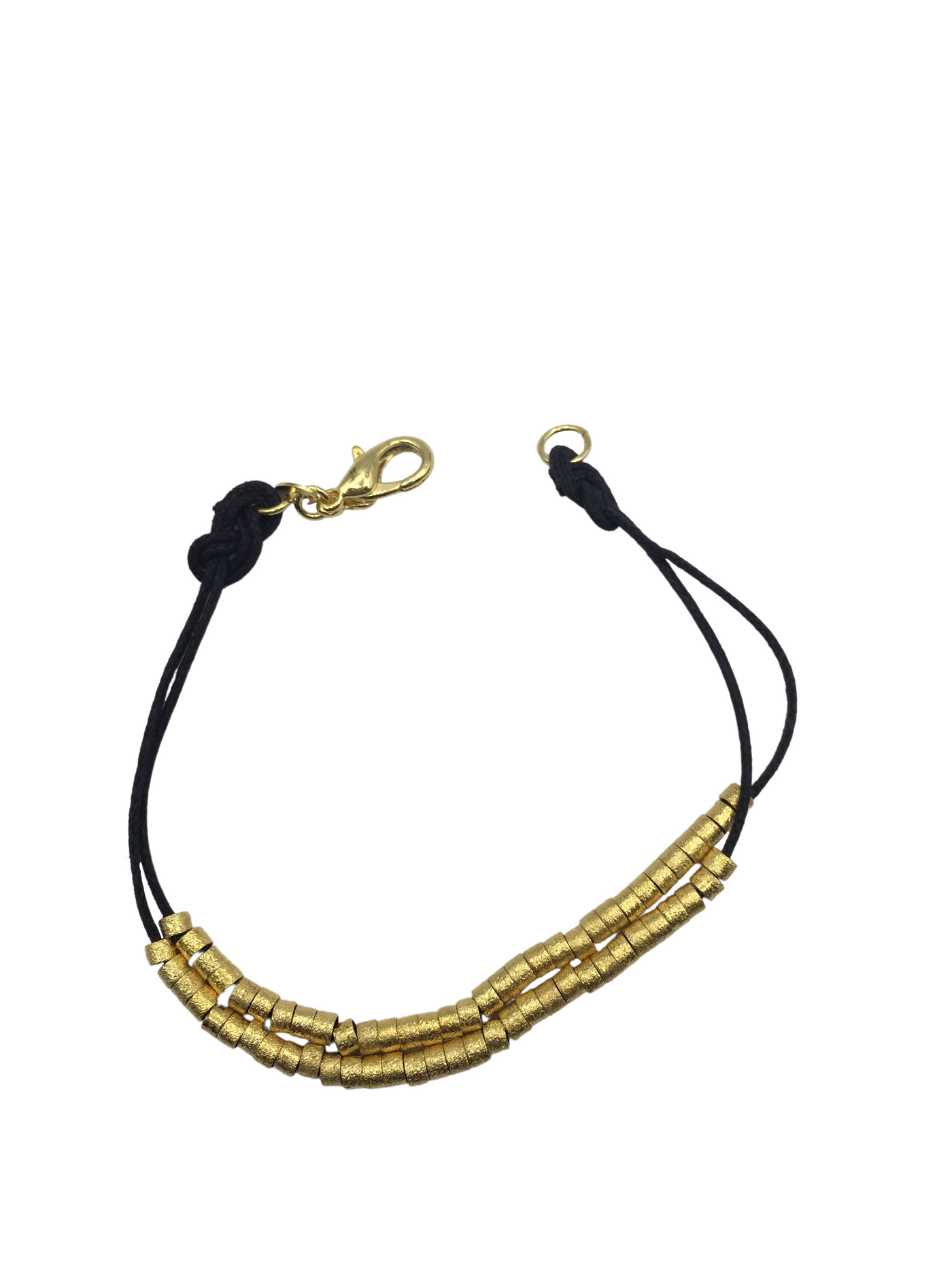 Pulsera hilo con mostacillas Enchapado en Oro amarillo