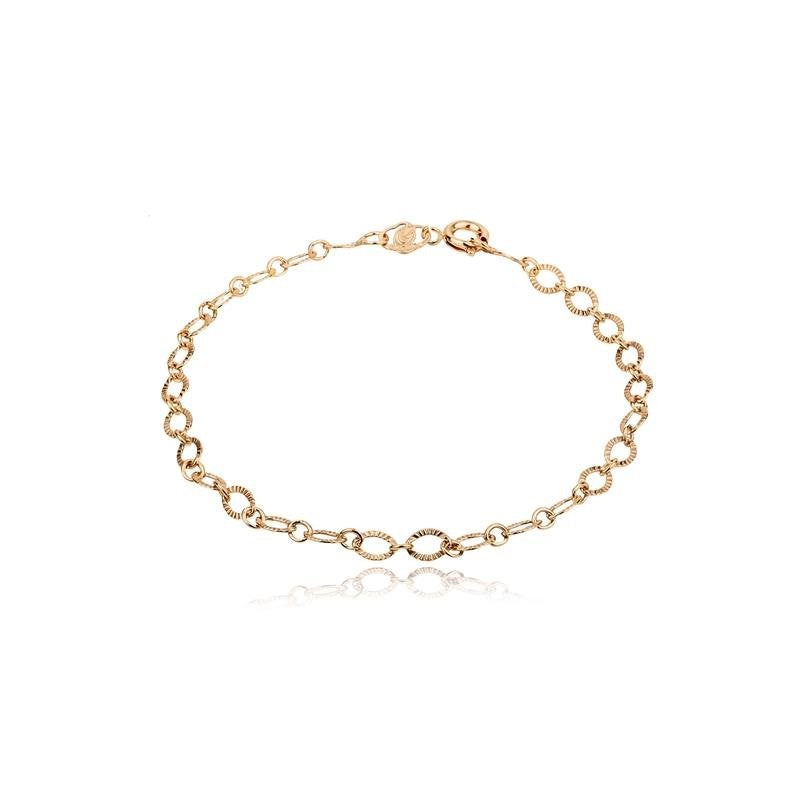 Pulsera argollas 19 cm Enchapado en Oro