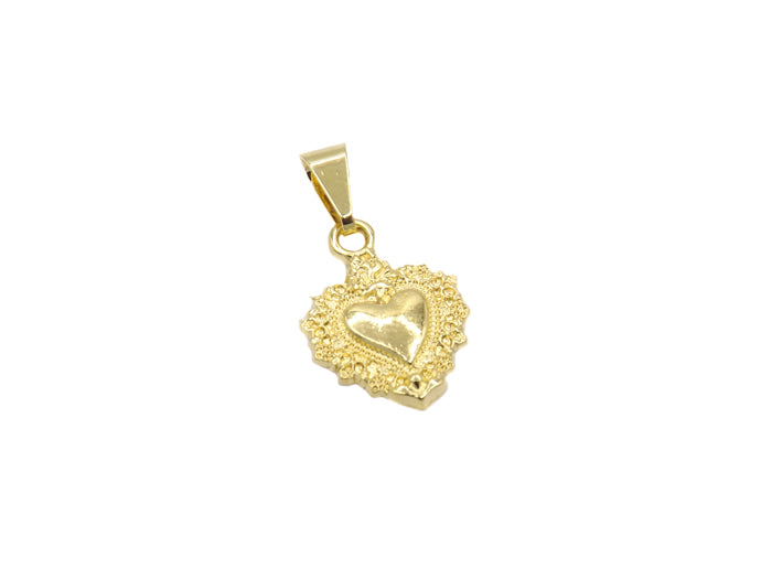 Colgante Corazón detente 2 cm Enchapado en Oro amarillo