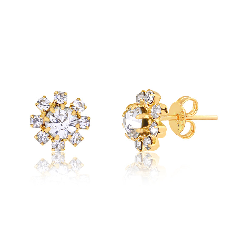 Aro strass Enchapado en Oro