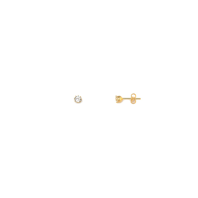 Aro Cristal  punto de luz 4 mm Enchapado en Oro
