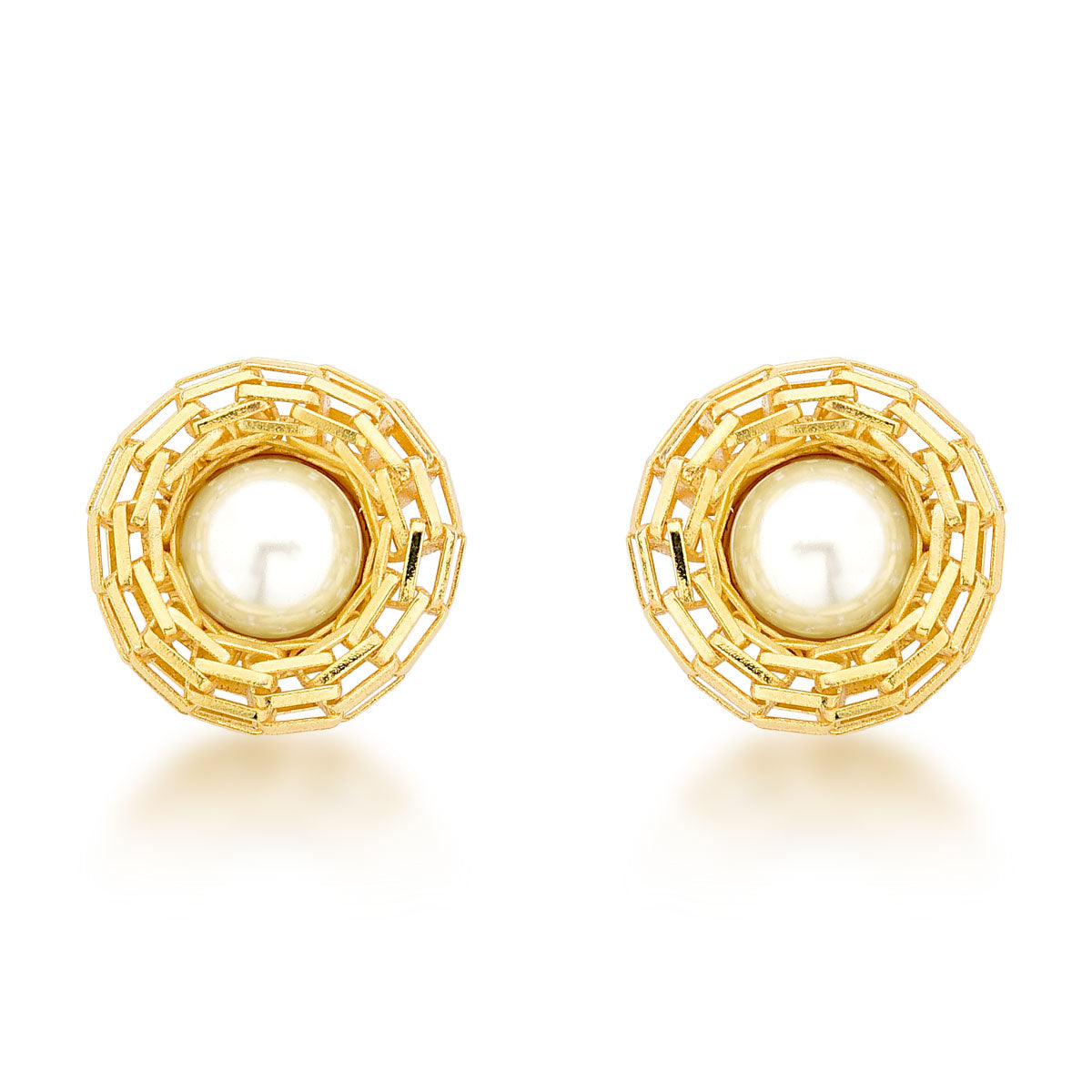 Aro con Perla  Enchapado en Oro