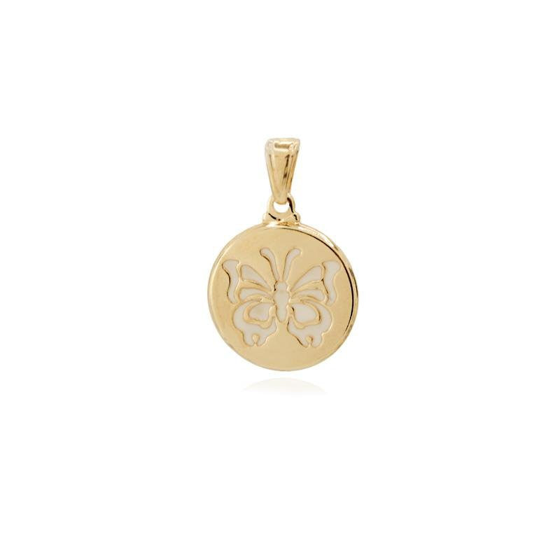 Colgante mariposa 1,5 cm Enchapado en Oro