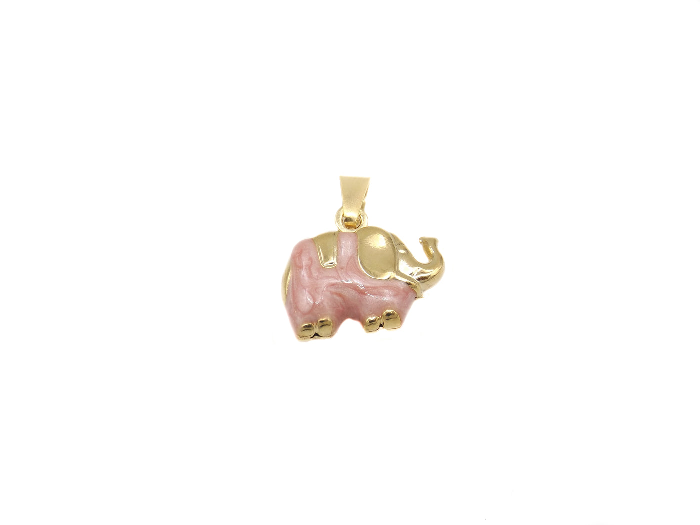 Colgante elefante  1,7 cm Enchapado en Oro