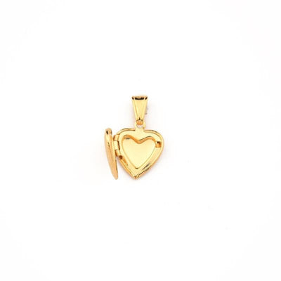 Colgante Corazón relicario 1,5 cm Enchapado en Oro