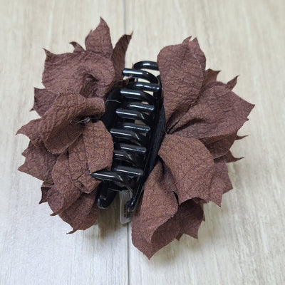 Traba flor grande color cafe