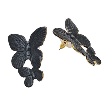 Aro mariposa doble 4 cm Bisutería