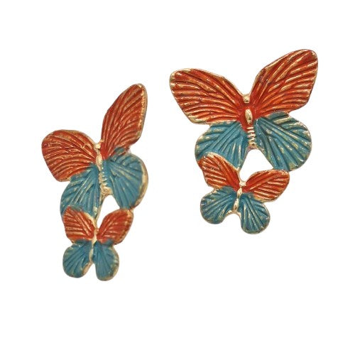 Aro mariposa doble 4 cm Bisutería