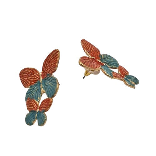 Aro mariposa doble 4 cm Bisutería