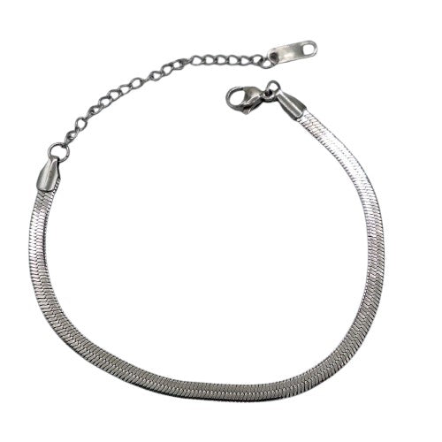 Pulsera cinta 16 cm más 5 cm alargue Acero