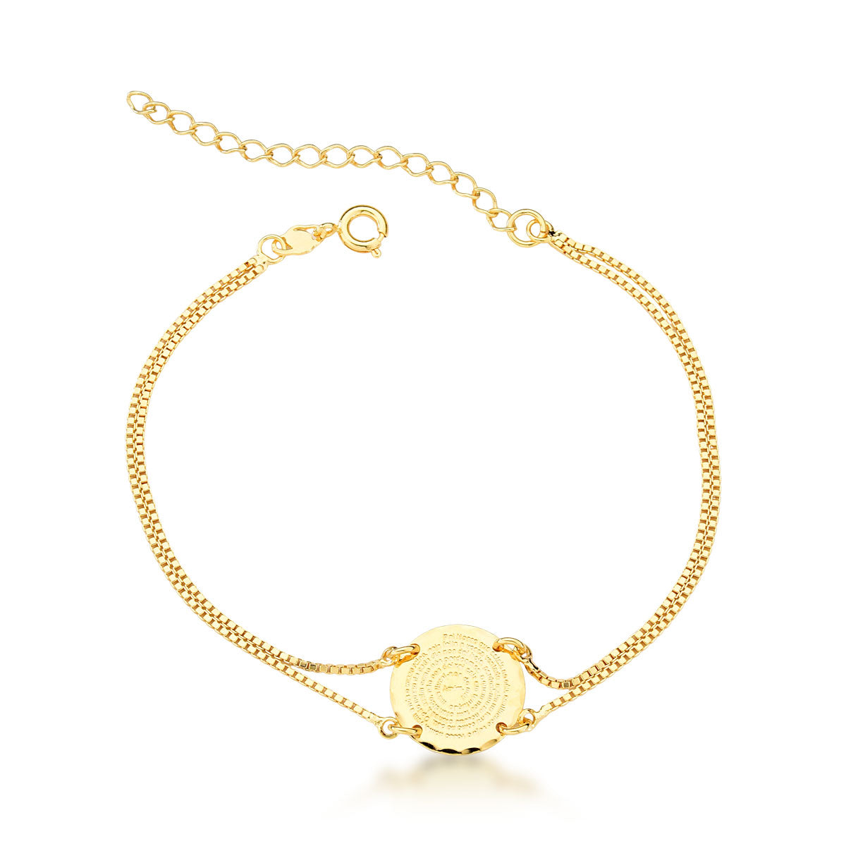 Pulsera padre nuestro 19 cm Enchapado en Oro