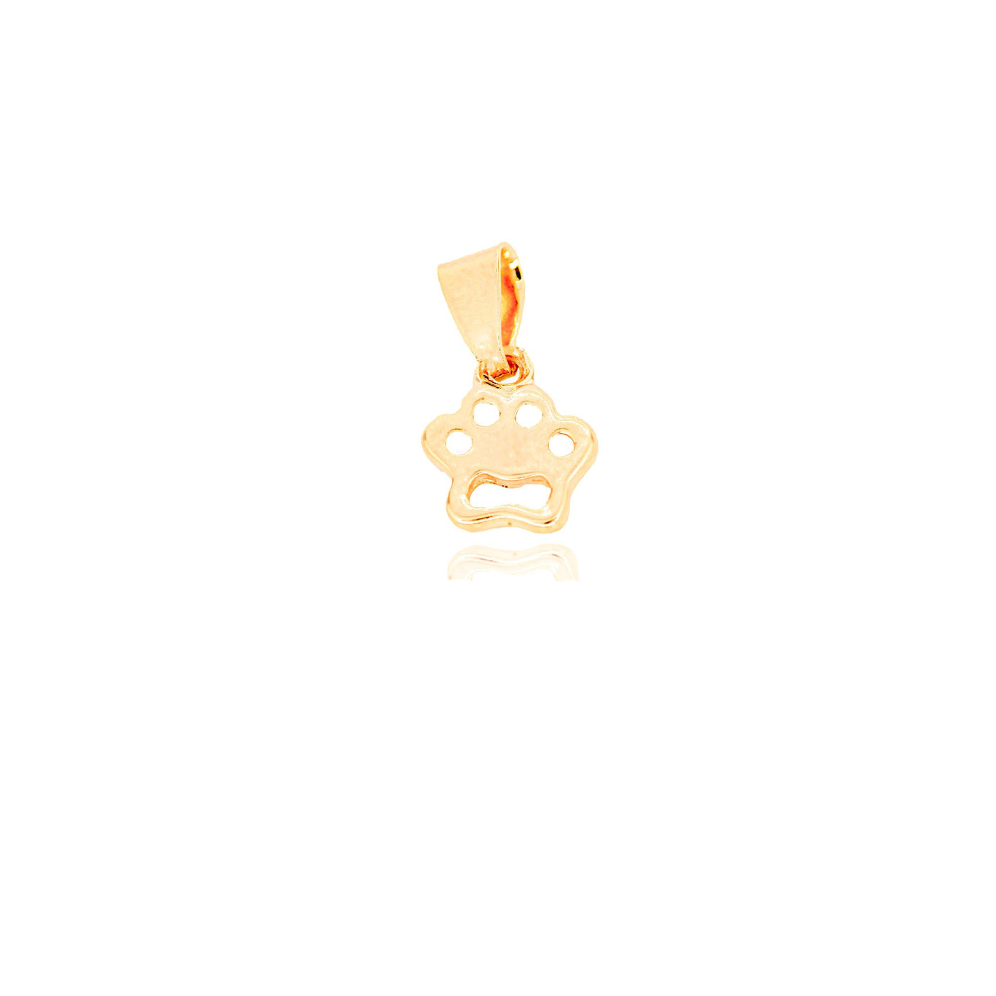 Colgante Huella 0,8 mm Enchapado en Oro