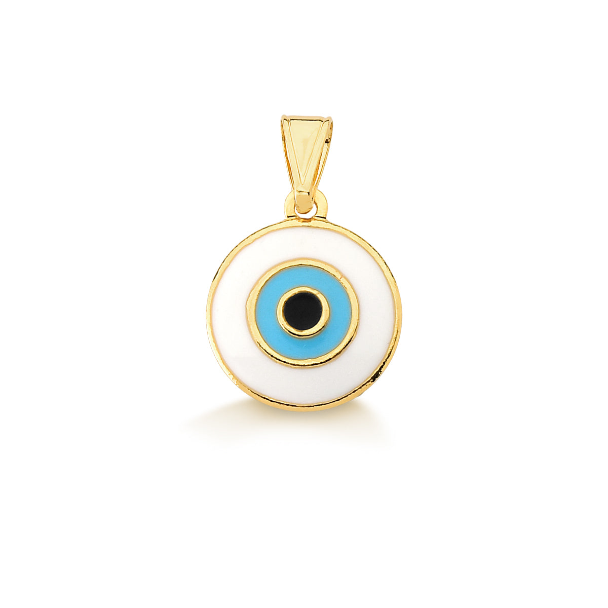 Colgante Ojo de la Suerte 1,8 cm Enchapado en Oro