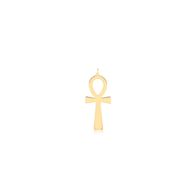 Colgante cruz egipcia 3 cm Enchapado en Oro