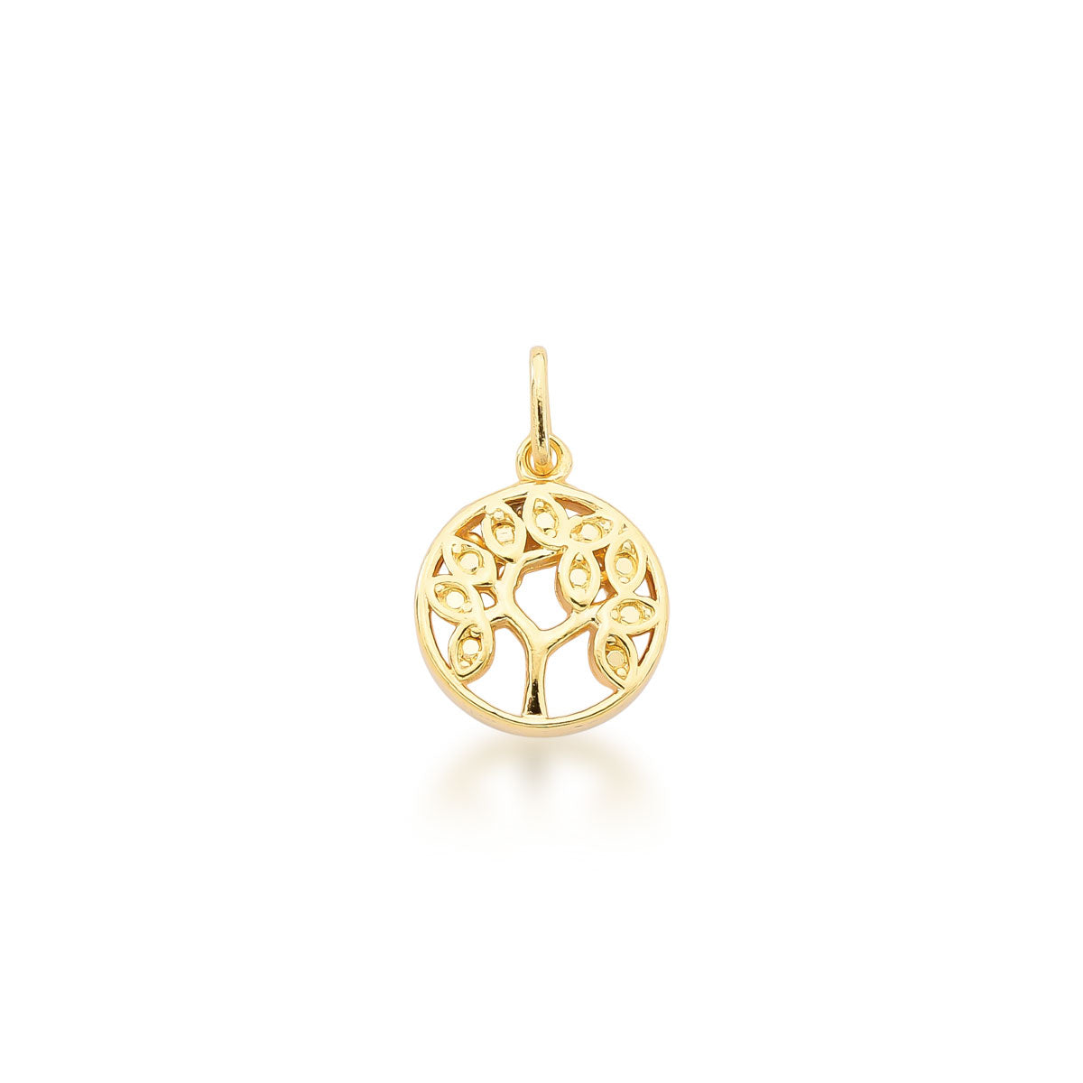 Colgante arbol de la vida 1,2 cm Enchapado en Oro
