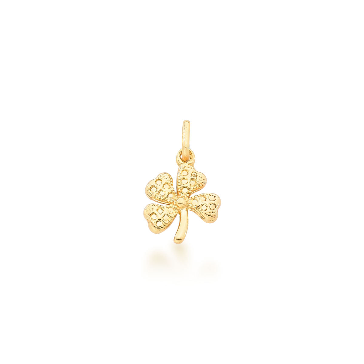 Colgante trebol 1,3 cm Enchapado en Oro