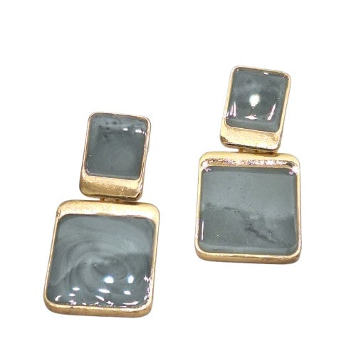 Aro rectangular  4 cm largo Bisutería