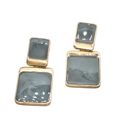 Aro rectangular  4 cm largo Bisutería