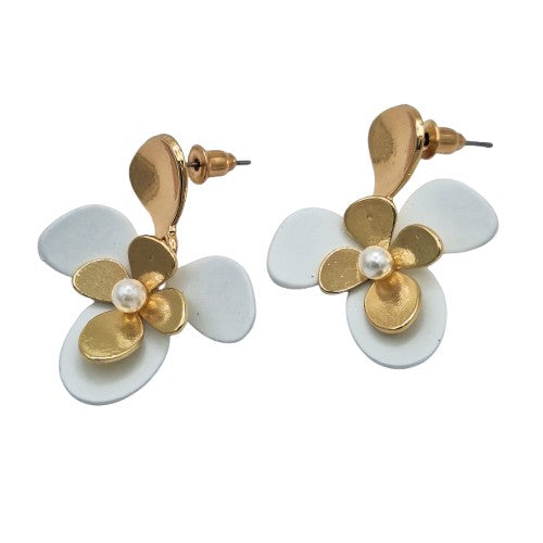 Aro Flor 3,5 cm largo Bisutería