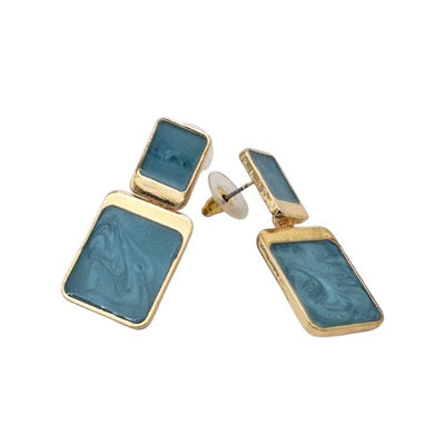 Aro rectangular  4 cm largo Bisutería