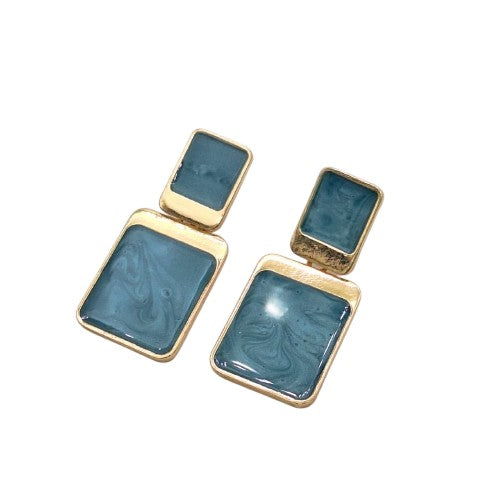 Aro rectangular  4 cm largo Bisutería