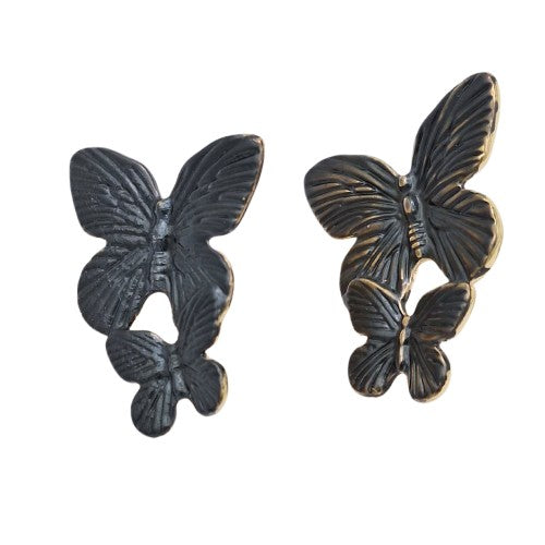 Aro mariposa doble 4 cm Bisutería