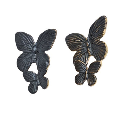 Aro mariposa doble 4 cm Bisutería