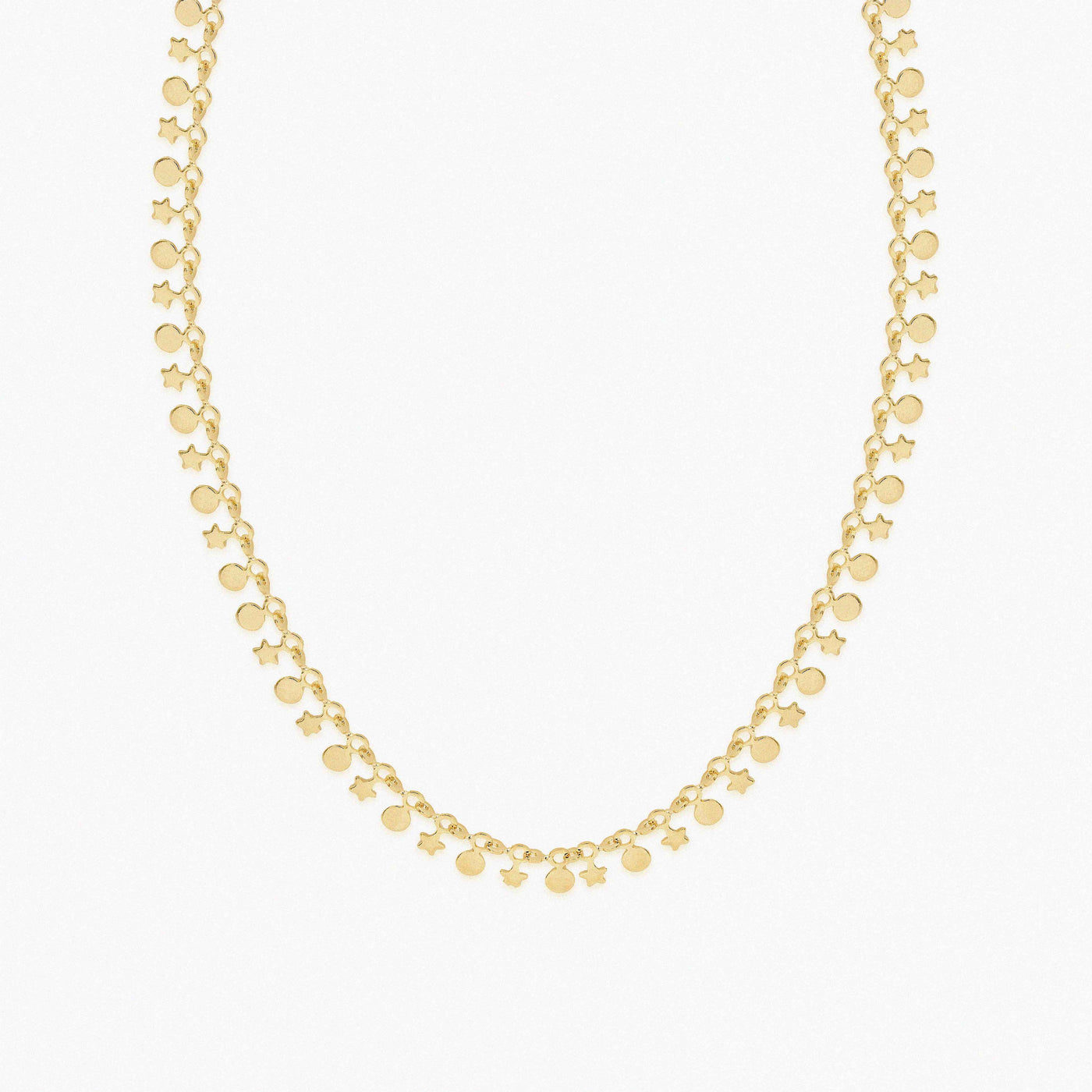 Collar estrellas 40 cm  Enchapado en Oro