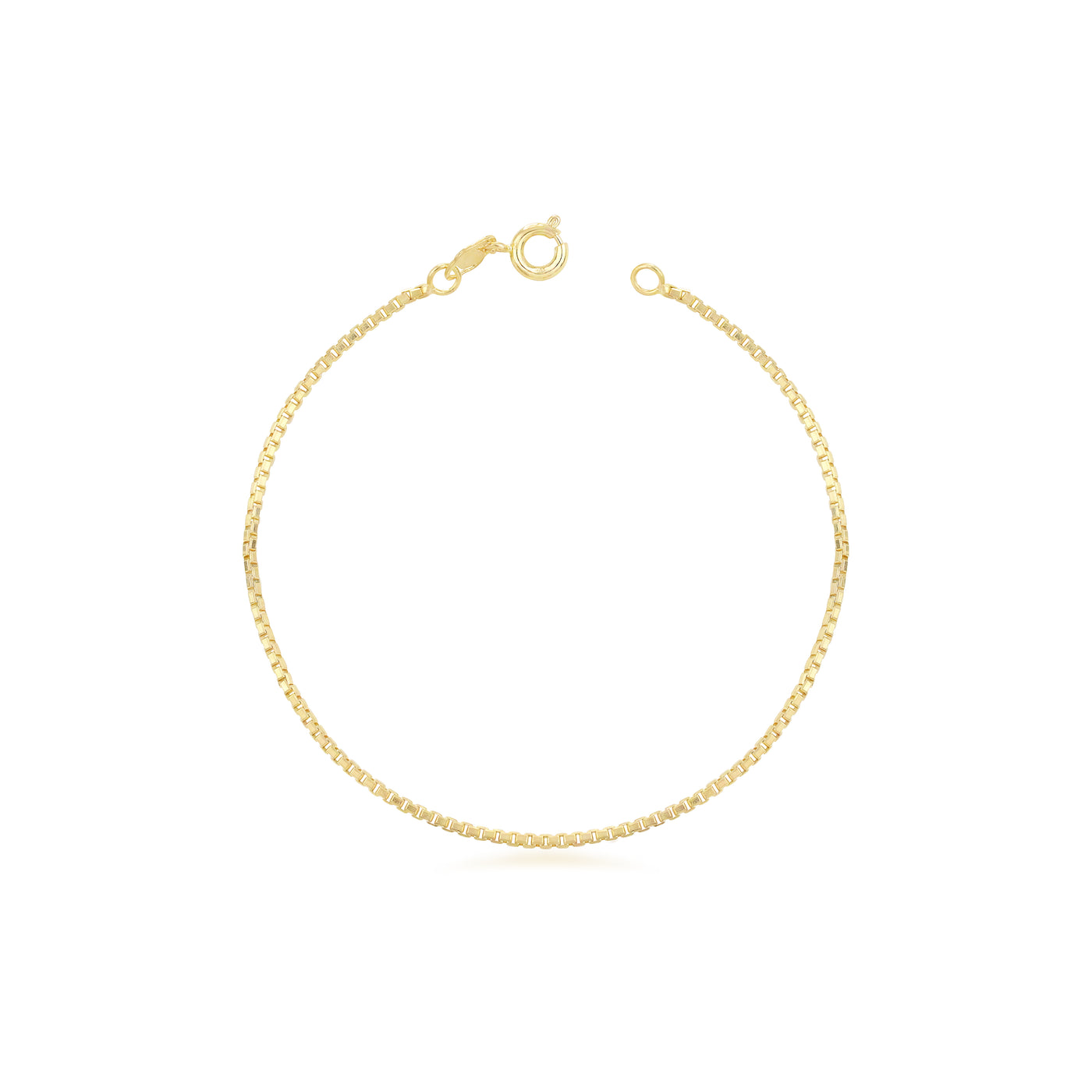 Pulsera veneciana delgada 19 cm Enchapado en Oro