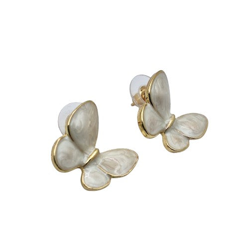 Aro mariposa esmaltado 2 cm Bisutería