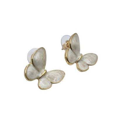 Aro mariposa esmaltado 2 cm Bisutería