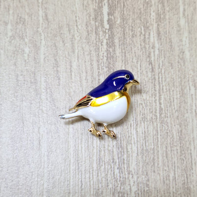 Prendedor pajarito azul Bisutería
