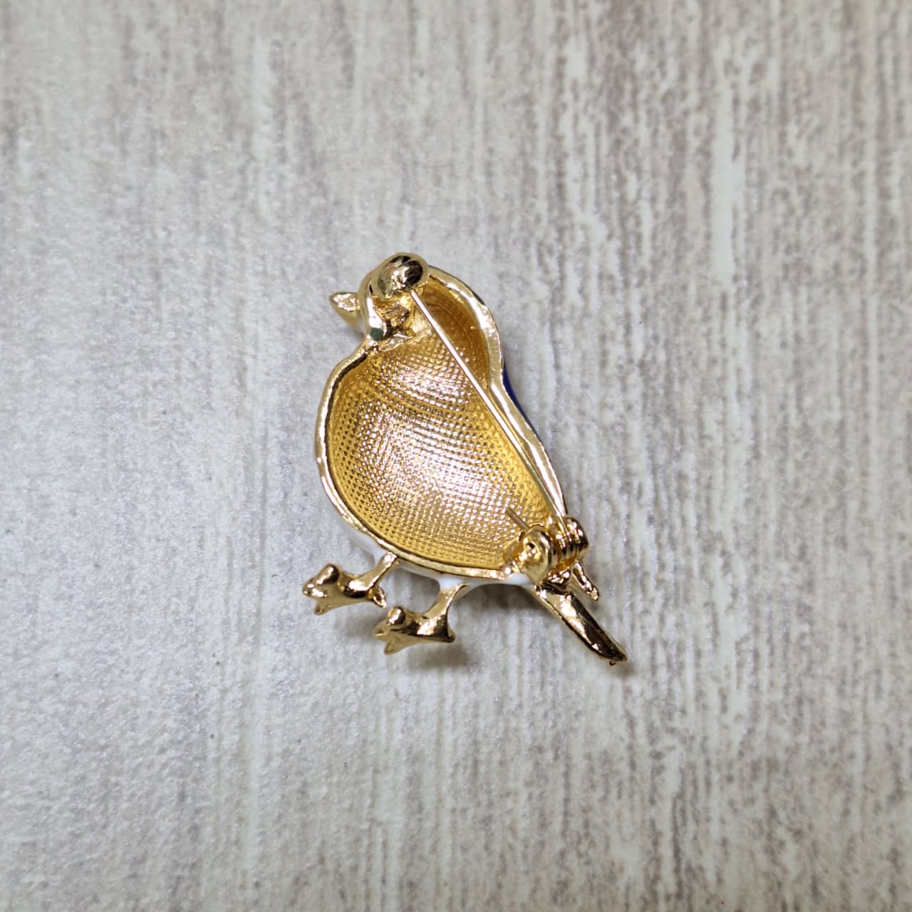 Prendedor pajarito azul Bisutería