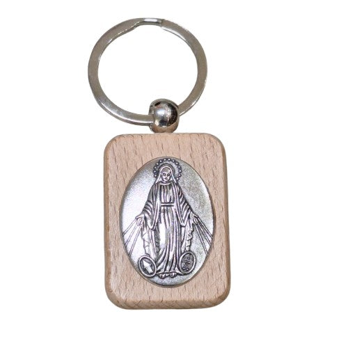 Llavero Virgen de los Rayos 4,5 cm Bisuteria
