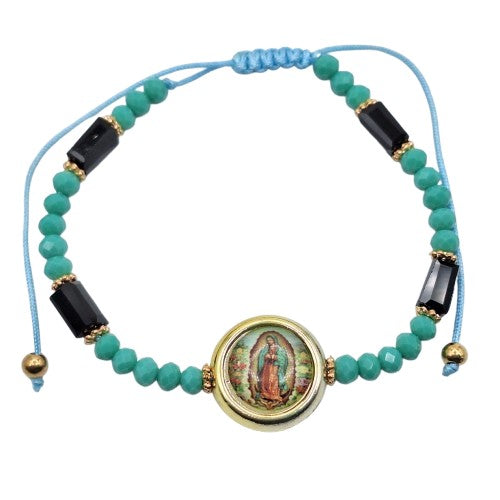 Pulsera hilo, virgen de Guadalupe Bisutería