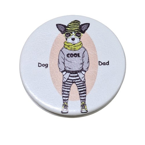 Espejo redondo perro cool 6,5 cm