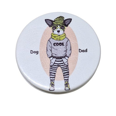 Espejo redondo perro cool 6,5 cm