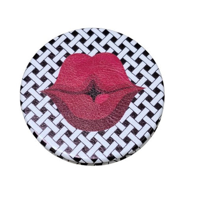 Espejo redondo diseño labios 7 cm