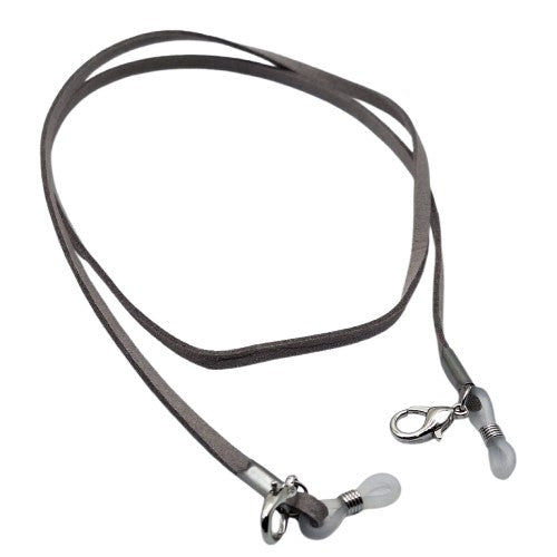 Strap lente gamuza gris Bisutería