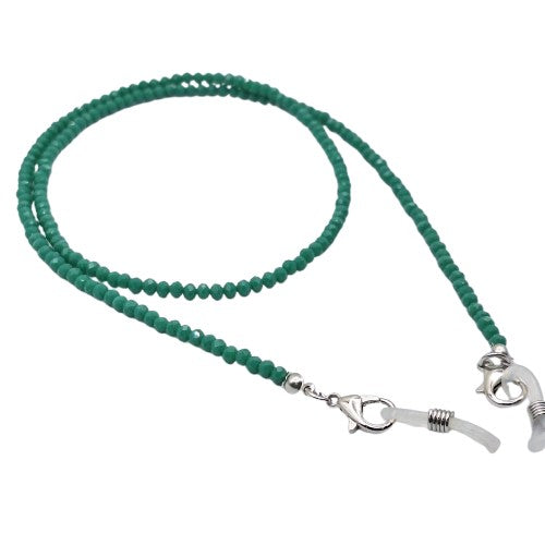 Strap lente cristal verde Bisutería