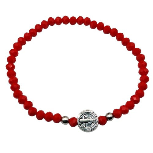 Pulsera roja San Benito Bisutería