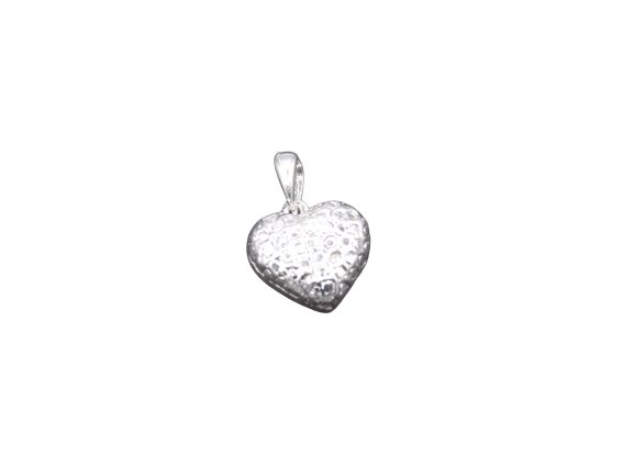 Colgante Corazón 1,5 cm Enchapado en Plata