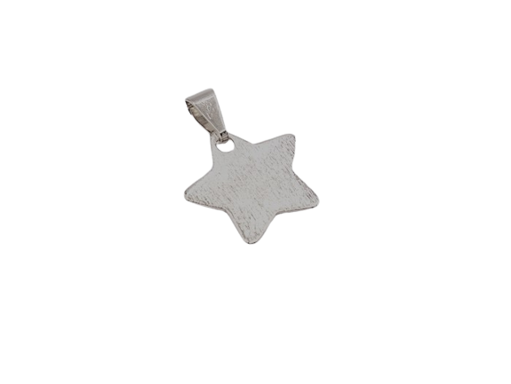 Colgante Estrella 1,7 cm Enchapado en Plata