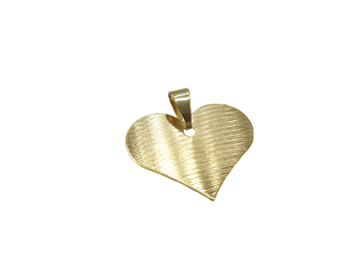 Colgante Corazón 2,8 cm  Enchapado en Oro amarillo