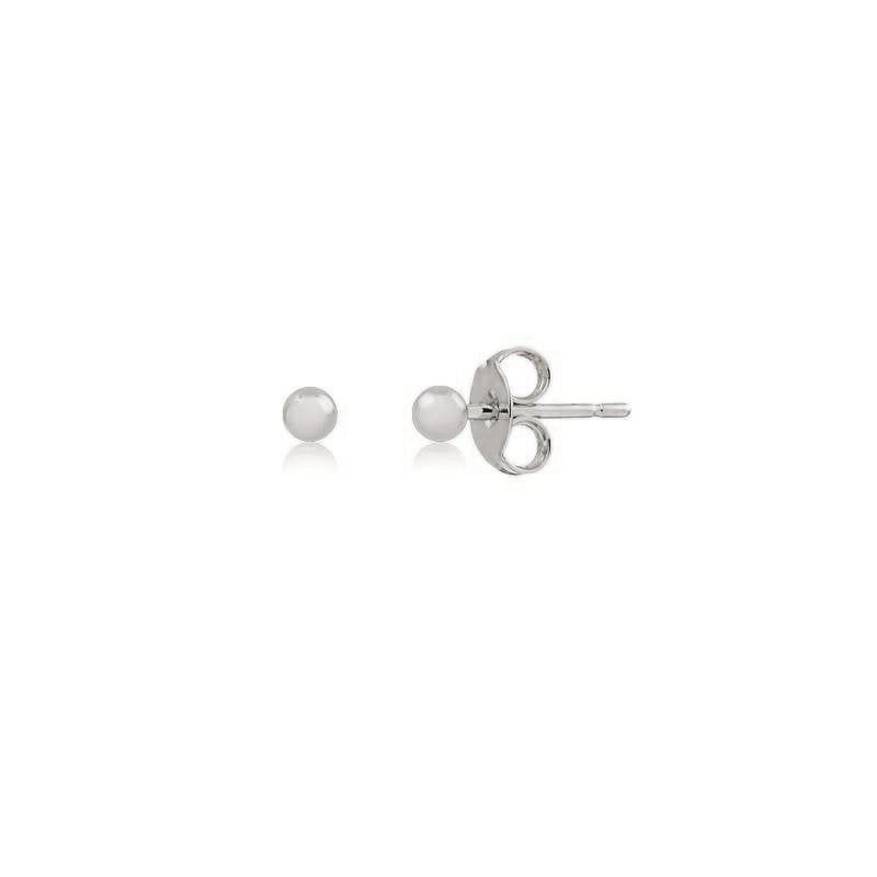 Aro Mini Esfera 3mm Enchapado en Plata