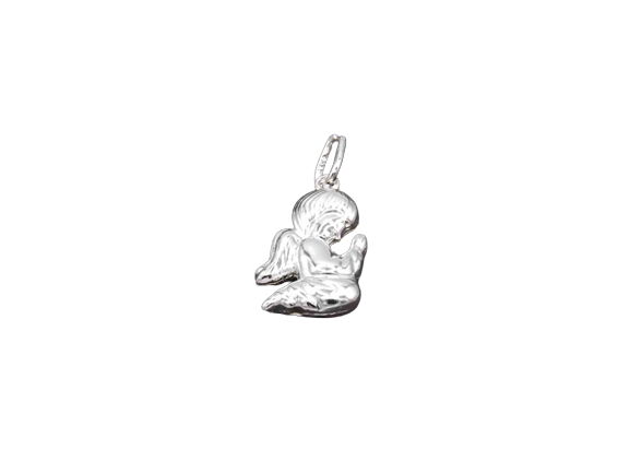 Colgante Angelito 1,7 cm Enchapado en Plata