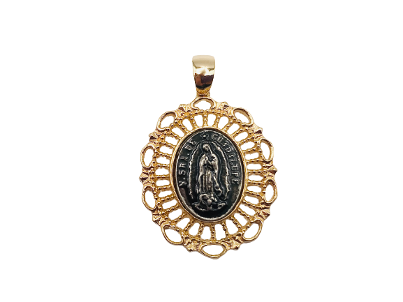 Colgante Virgen Guadalupe 3,5 cm Enchapado en Oro