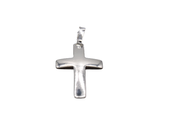 Colgante Cruz 3 cm Enchapado en Plata