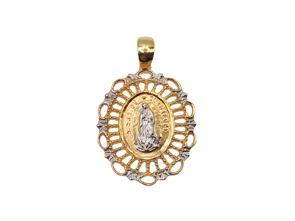 Colgante Virgen Guadalupe 3,5 cm Enchapado en Oro